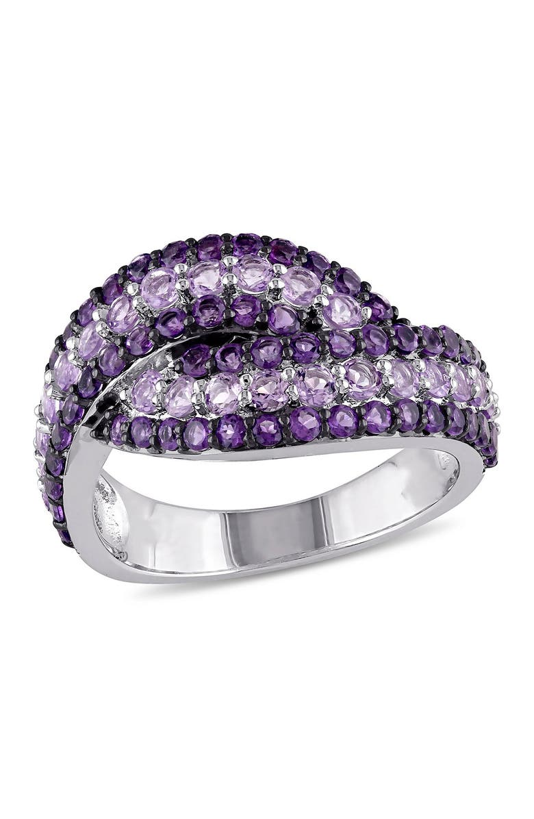 DELMAR Two-Tone Amethyst Ring, Main, color, Purple