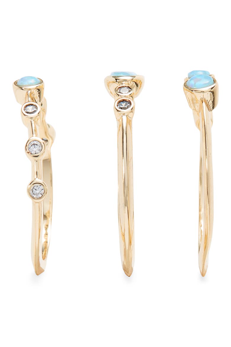 Monet Set of Three Opal Stacking Rings, Alternate, color, OPAL/ CRYSTAL