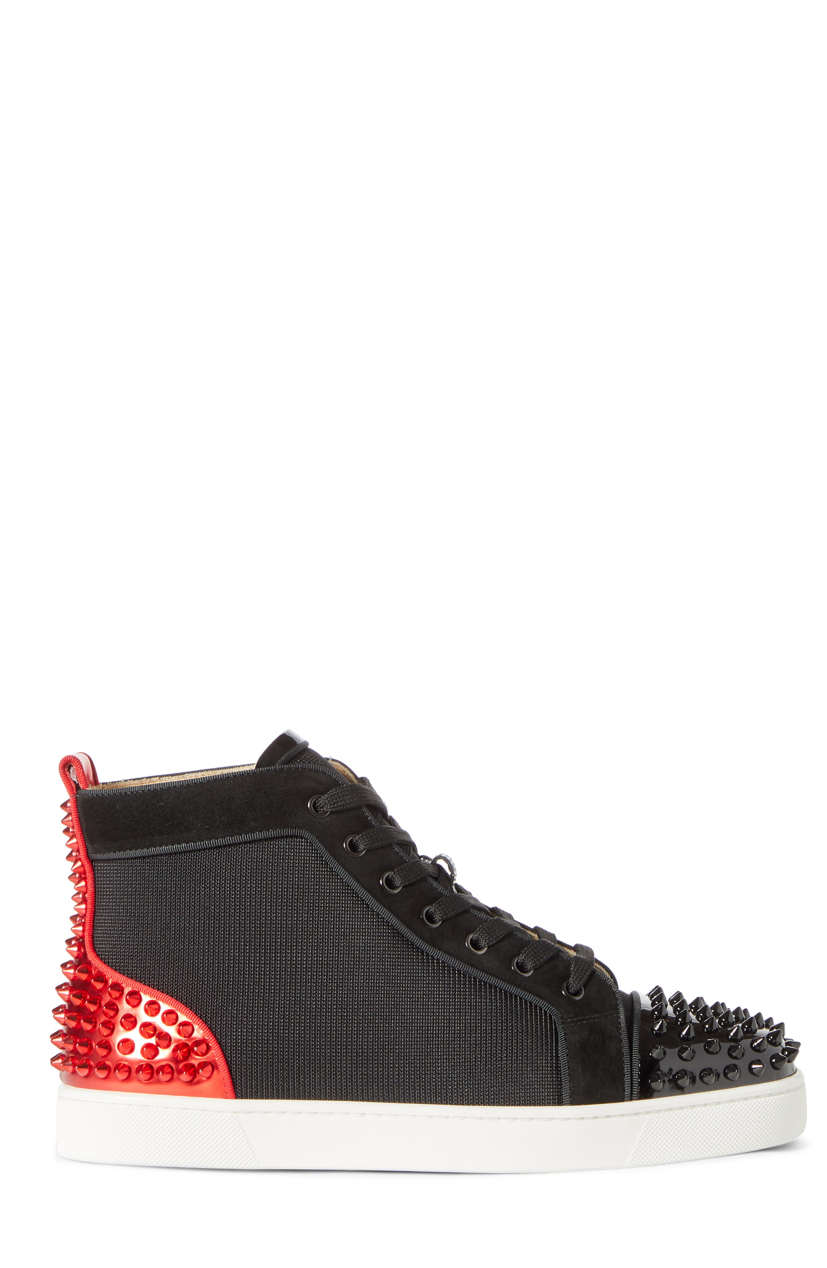 Christian Louboutin AC Lou Spikes 2 High Top Sneaker, Alternate, color, 