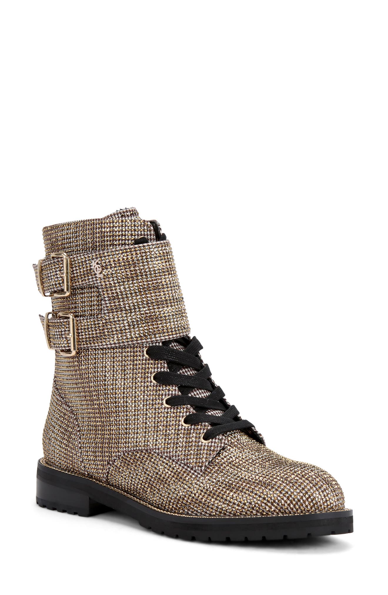 Kurt Geiger London Sutton Crystal Houndstooth Boot, Main, color, 