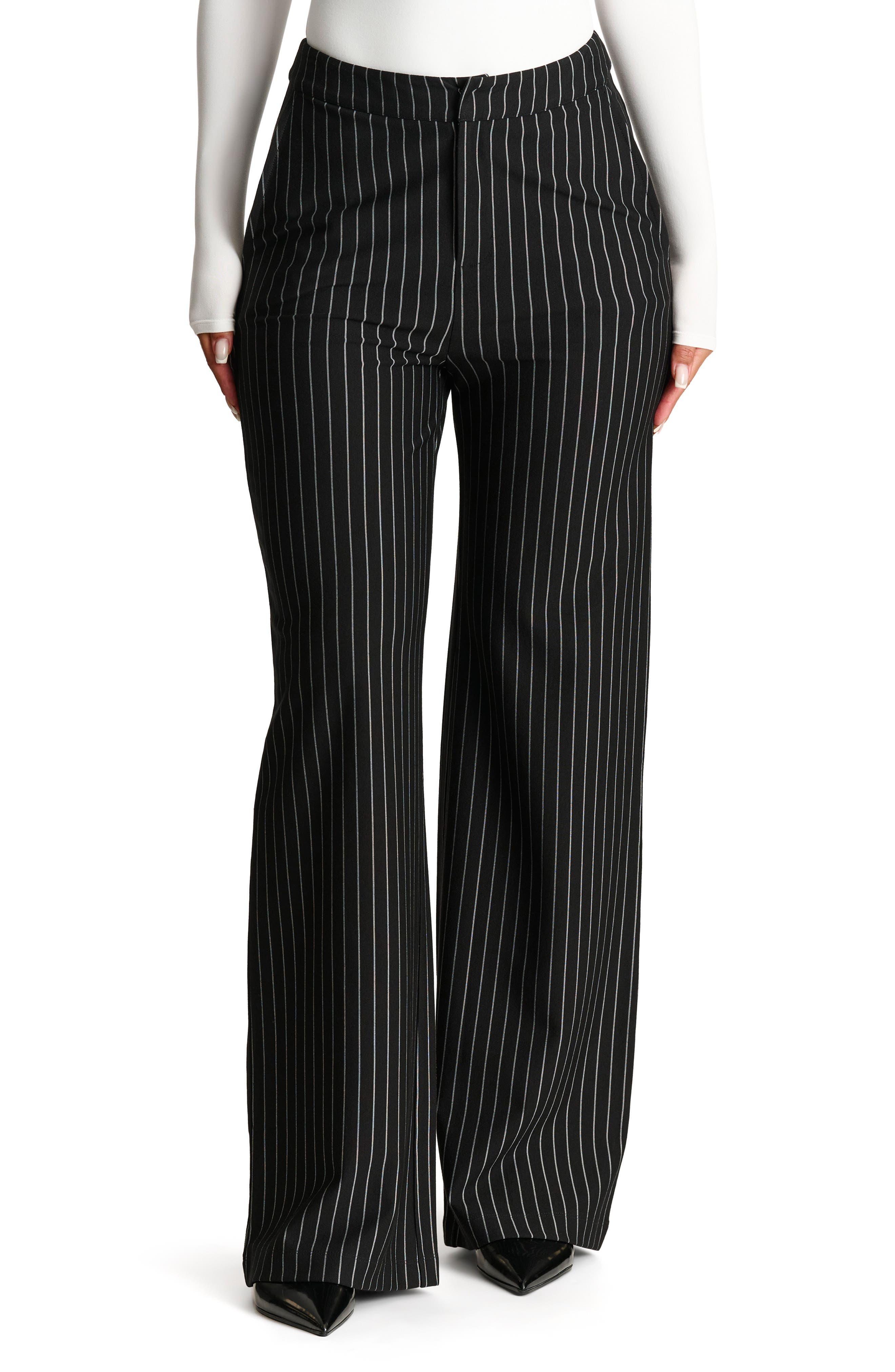 N BY NAKED WARDROBE Pinstripe Wide Leg Pants