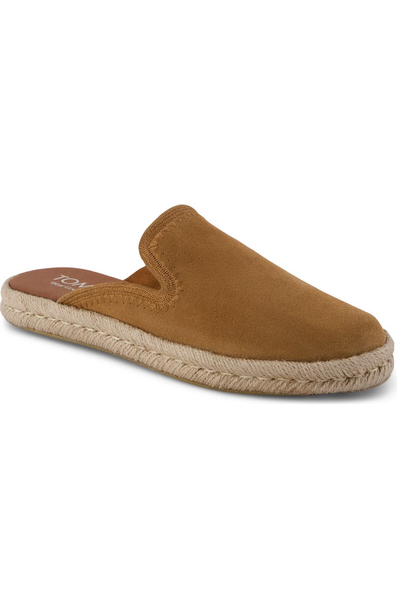 TOMS Santiago Espadrille Mule, Main, color, Medium Brown
