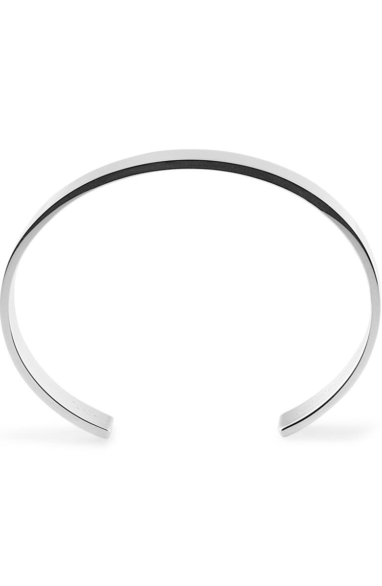 le gramme Men's 33G Polished Sterling Silver Ribbon Cuff Bracelet, Alternate, color,