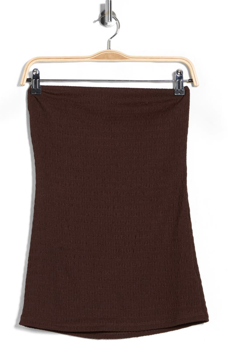 Vigoss Textured Tube Top, Main, color, Chocolate