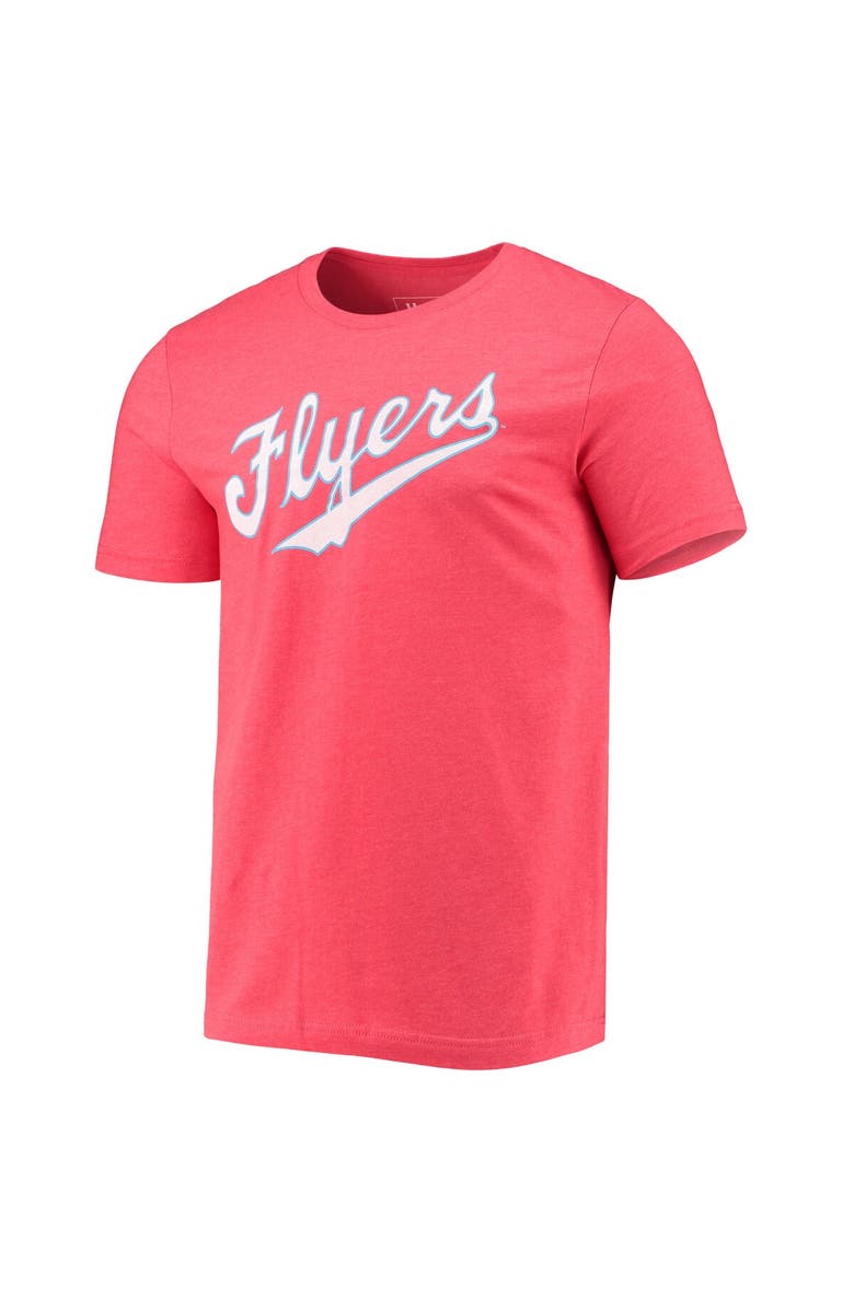 HOMEFIELD Men's Homefield Heathered Red Dayton Flyers Vintage Script T-Shirt, Alternate, color, 
