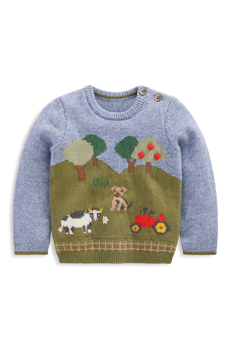 Kids' Farm Scene Sweater, Main, color, MULTI FARM SCENE