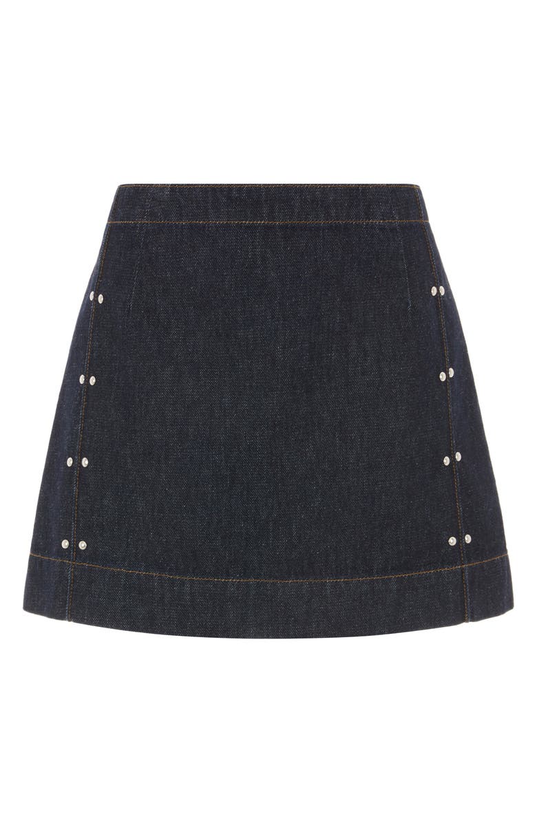 ALIGNE Hadley Denim Miniskirt, Alternate, color, Indigo