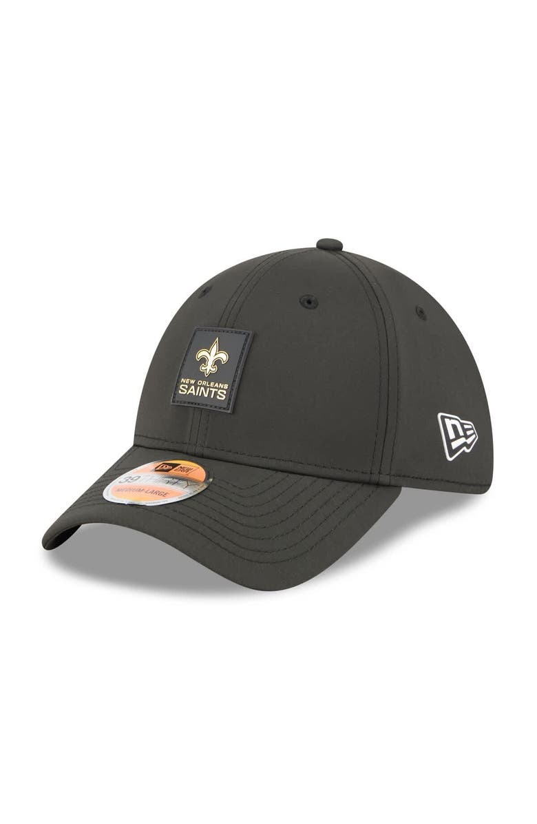 New Era Men's New Era Black New Orleans Saints 2025 Sideline 39THIRTY Flex Hat, Main, color, Black