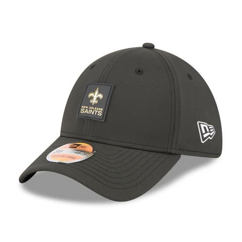 Men's New Era Black New Orleans Saints 2025 Sideline 39THIRTY Flex Hat
