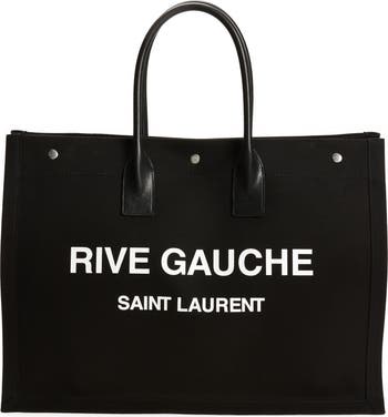 Saint Laurent Noe Rive Gauche Logo Canvas Tote | Nordstrom Saint Laurent Noe Rive Gauche Logo Canvas Tote | Nordstrom