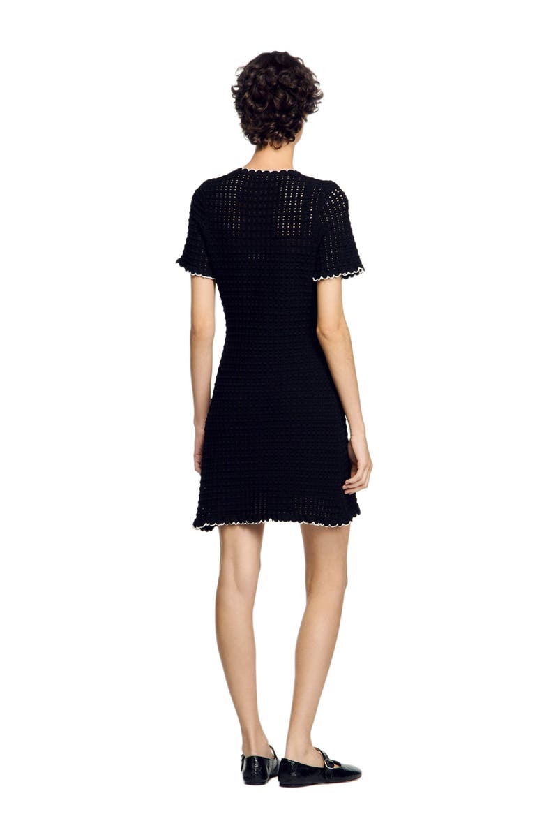 SANDRO Mini knit dress, Alternate, color, 