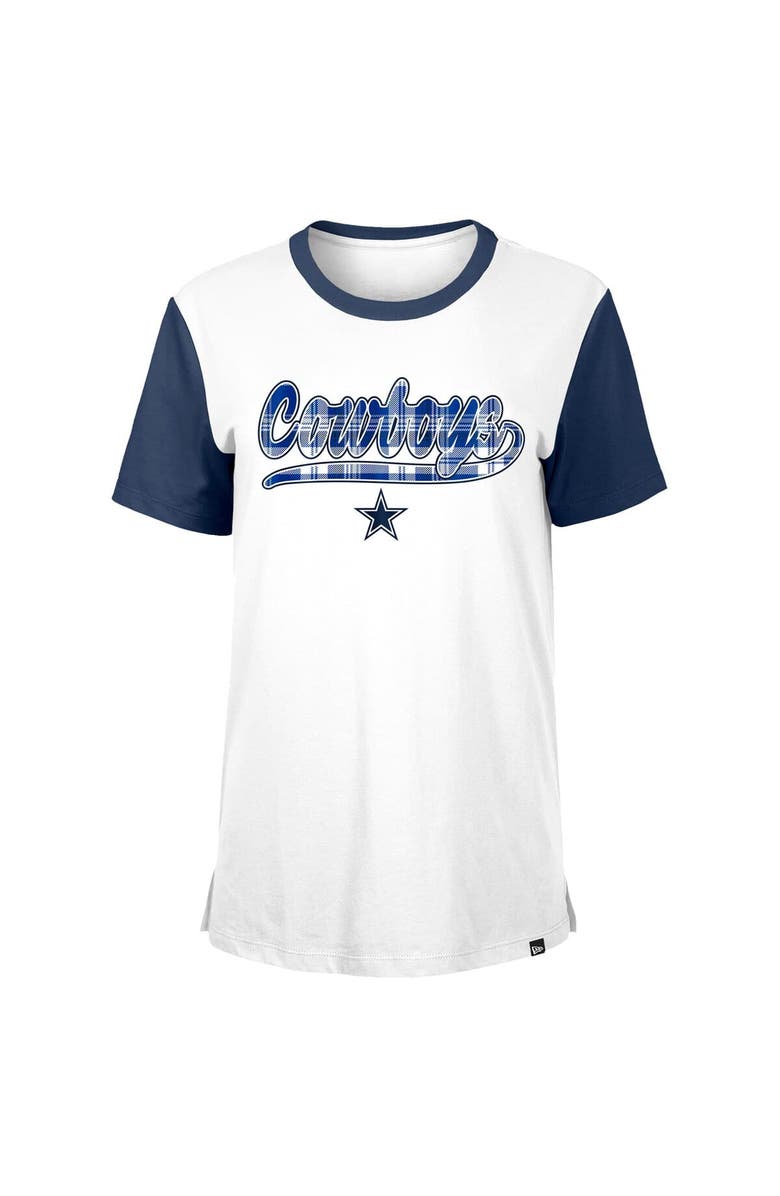 New Era Women's New Era White/Navy Dallas Cowboys 3rd Down T-Shirt, Alternate, color, White