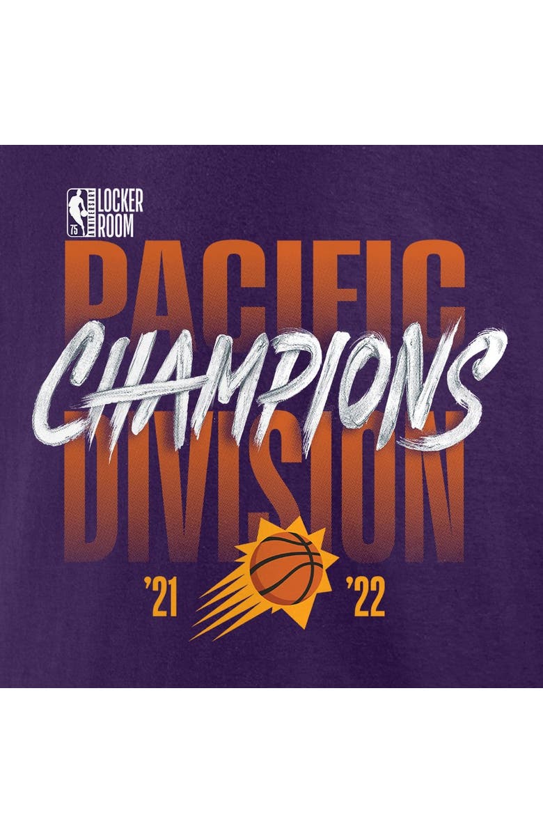 FANATICS Men's Fanatics Branded Purple Phoenix Suns 2022 Pacific Division Champions Locker Room T-Shirt, Alternate, color, 