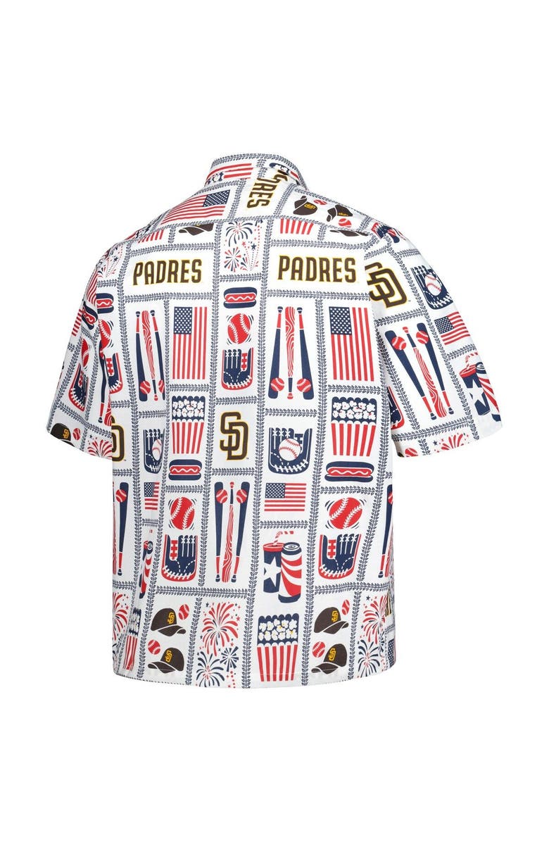 Reyn Spooner Men's Reyn Spooner White San Diego Padres Americana Button-Up Shirt, Alternate, color, White