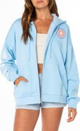 Roxy Evening Lineup Full Zip Fleece Graphic Hoodie