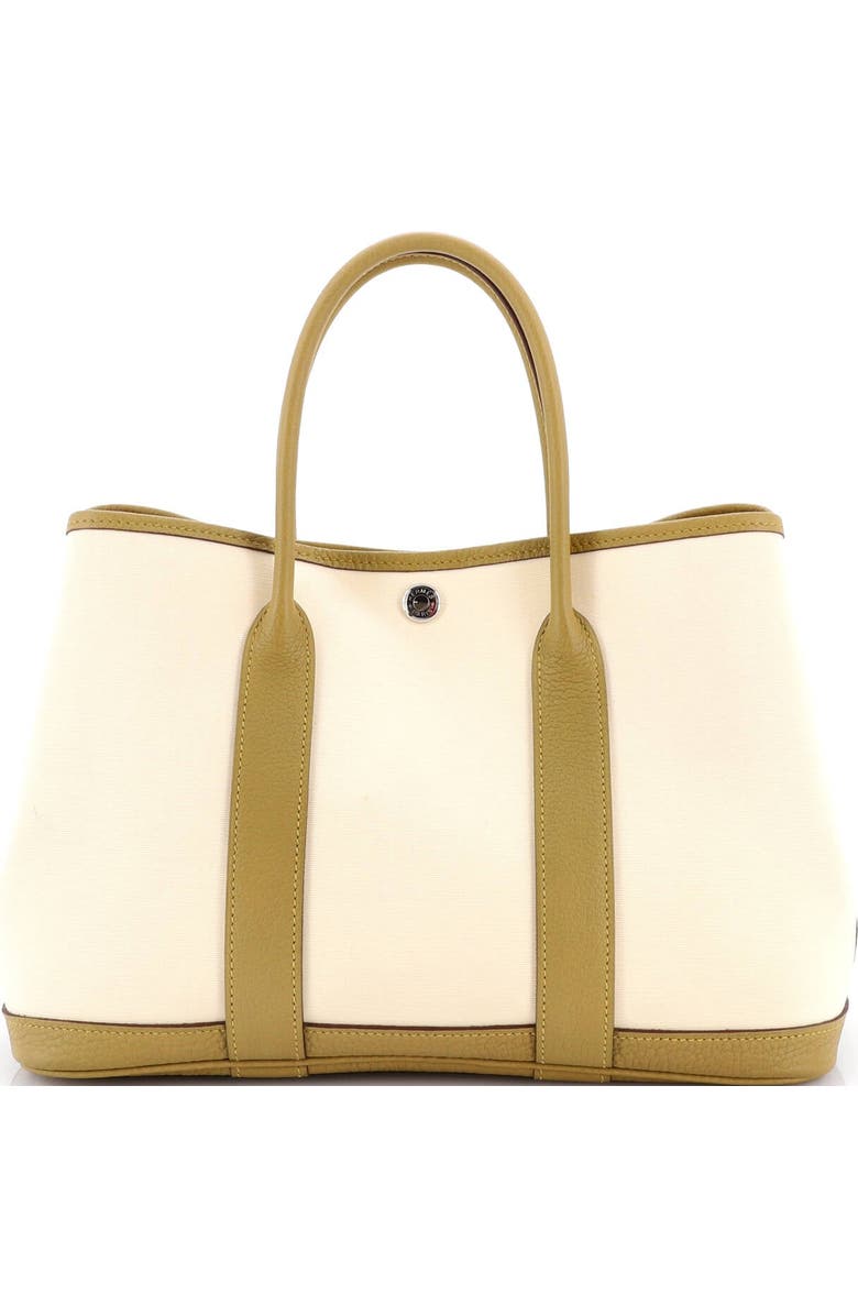 Pre-Owned Hermes Garden Party Tote Toile and Leather 30, Alternate, color, Kraft