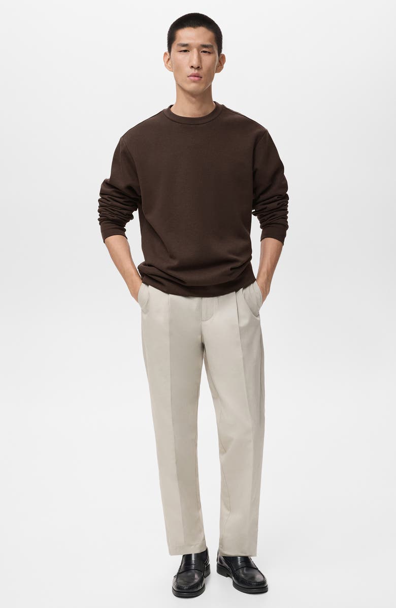MANGO Sweatshirt, Alternate, color, Chocolate