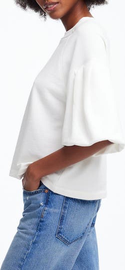 Mama Puff Print Sweatshirt with Children's name on Sleeve