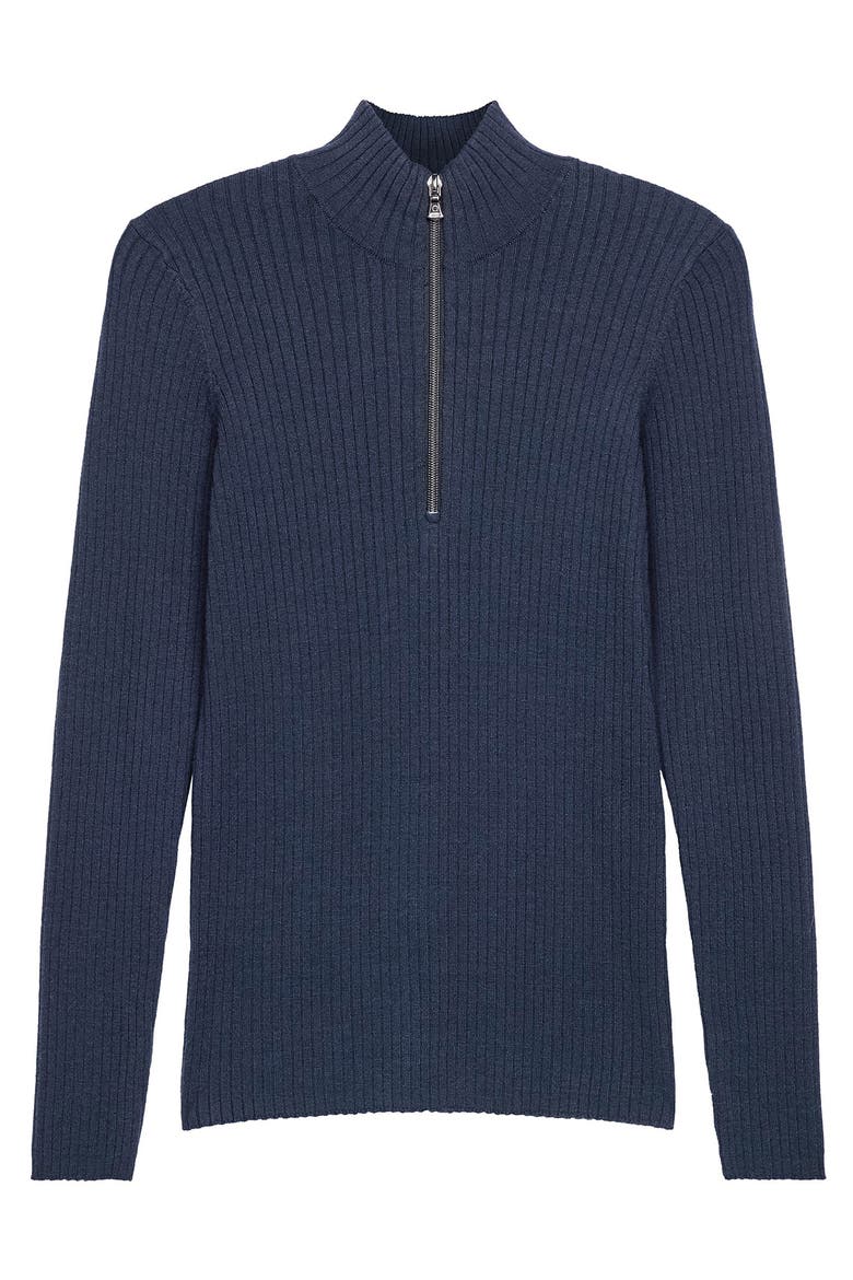 Stacey Ribbed Sweater, Alternate, color, Blue
