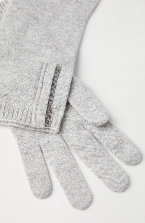 Brunello Cucinelli Knit Gloves In Pebble