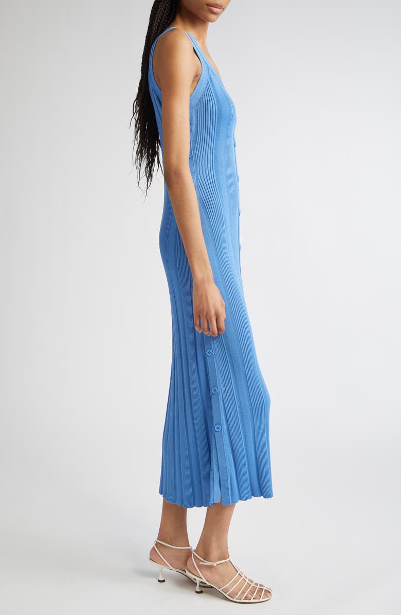 Proenza Schouler Ellis Rib Knit Dress, Alternate, color, Blue
