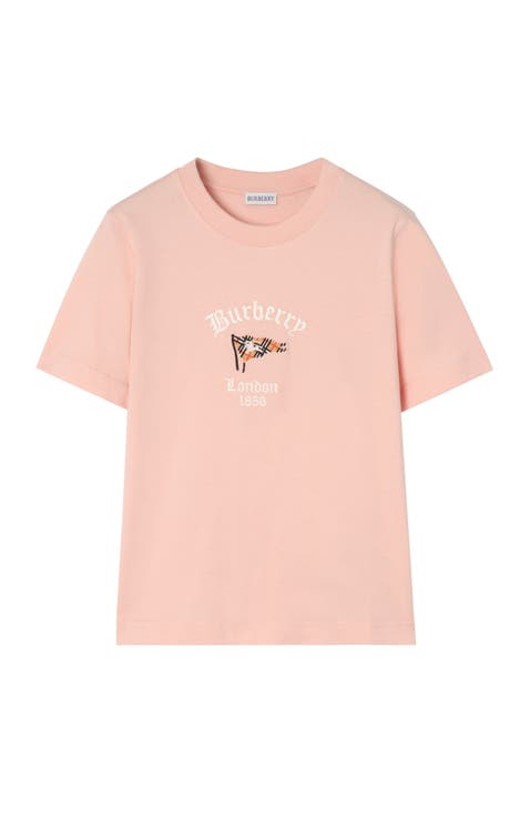 Check Flag Cotton T-shirt