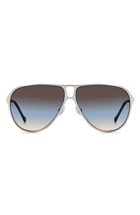 60mm Gradient Pilot Sunglasses
