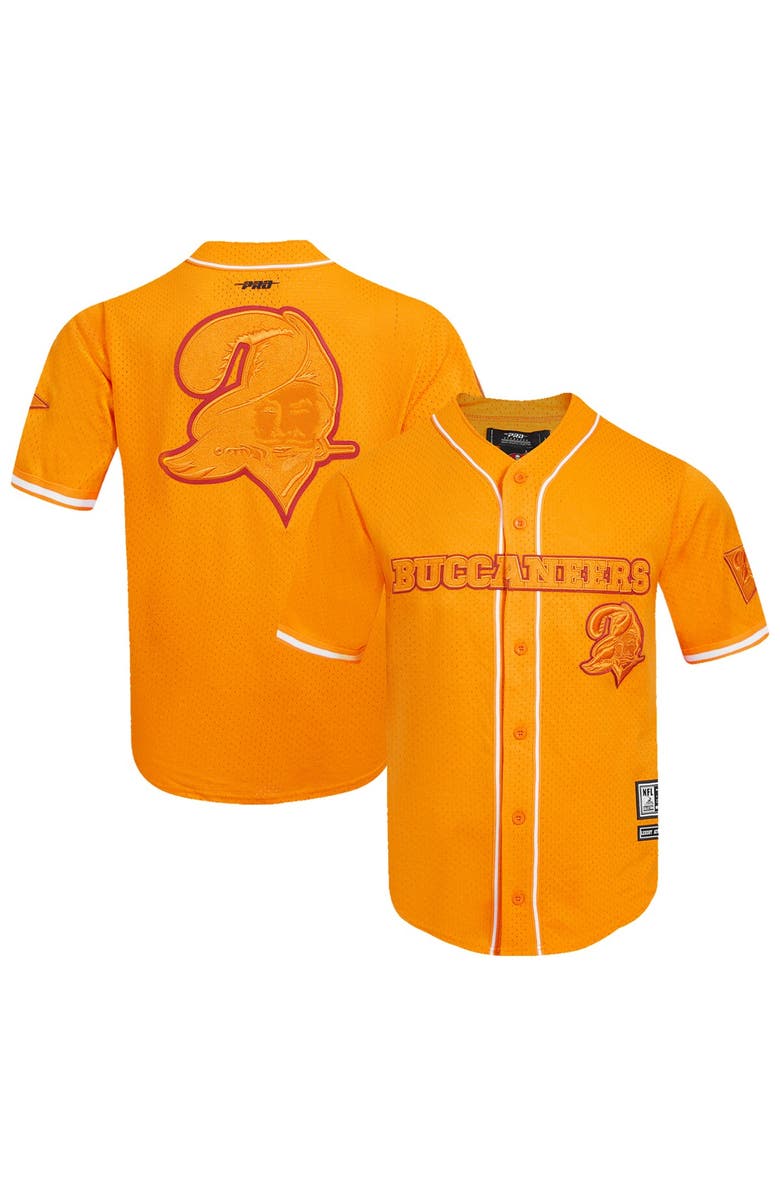 PRO STANDARD Men's Pro Standard Orange Tampa Bay Buccaneers  Triple Tonal Mesh Button Down, Alternate, color, 