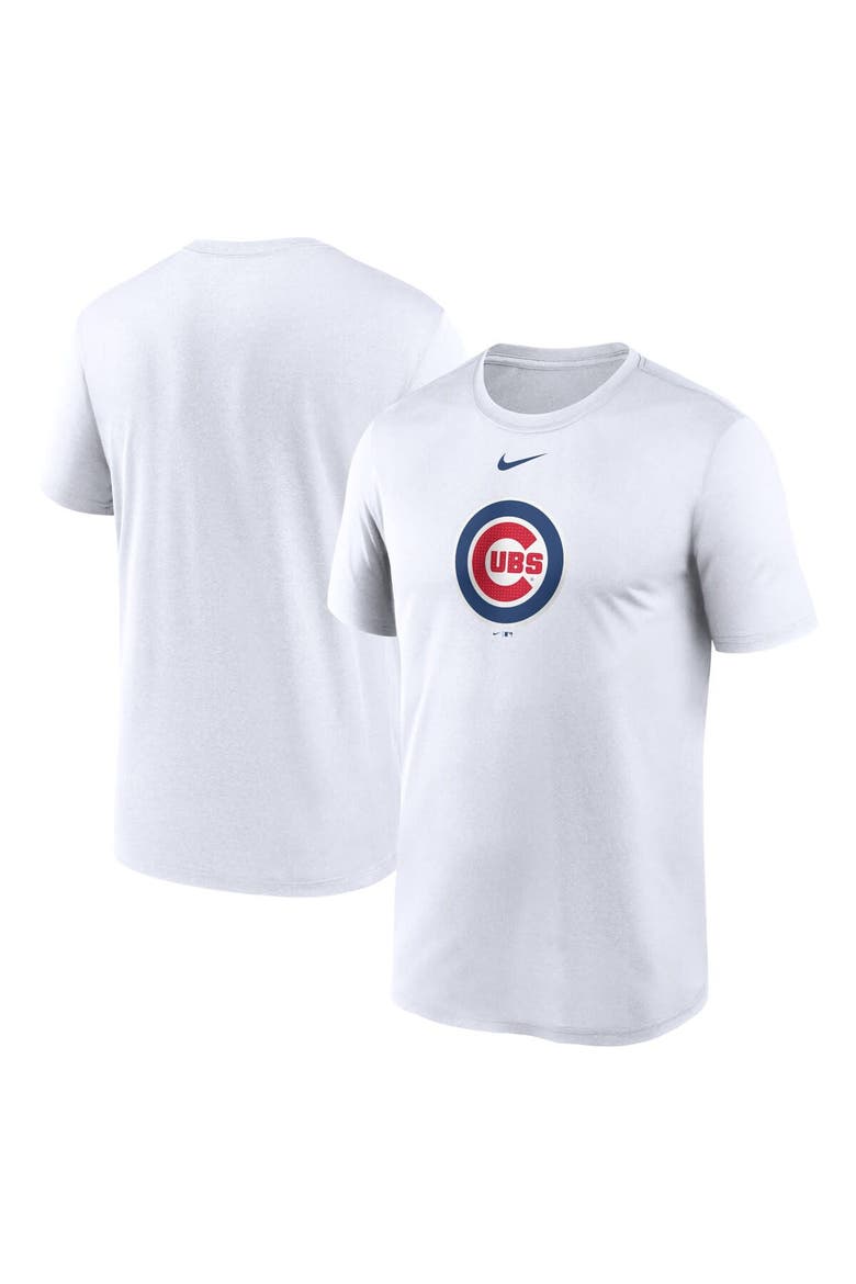Men's Nike  White Chicago Cubs Legend Fuse Large Logo Performance T-Shirt, Main, color, White