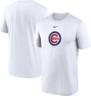 Nike Men's Nike  White Chicago Cubs Legend Fuse Large Logo Performance T-Shirt