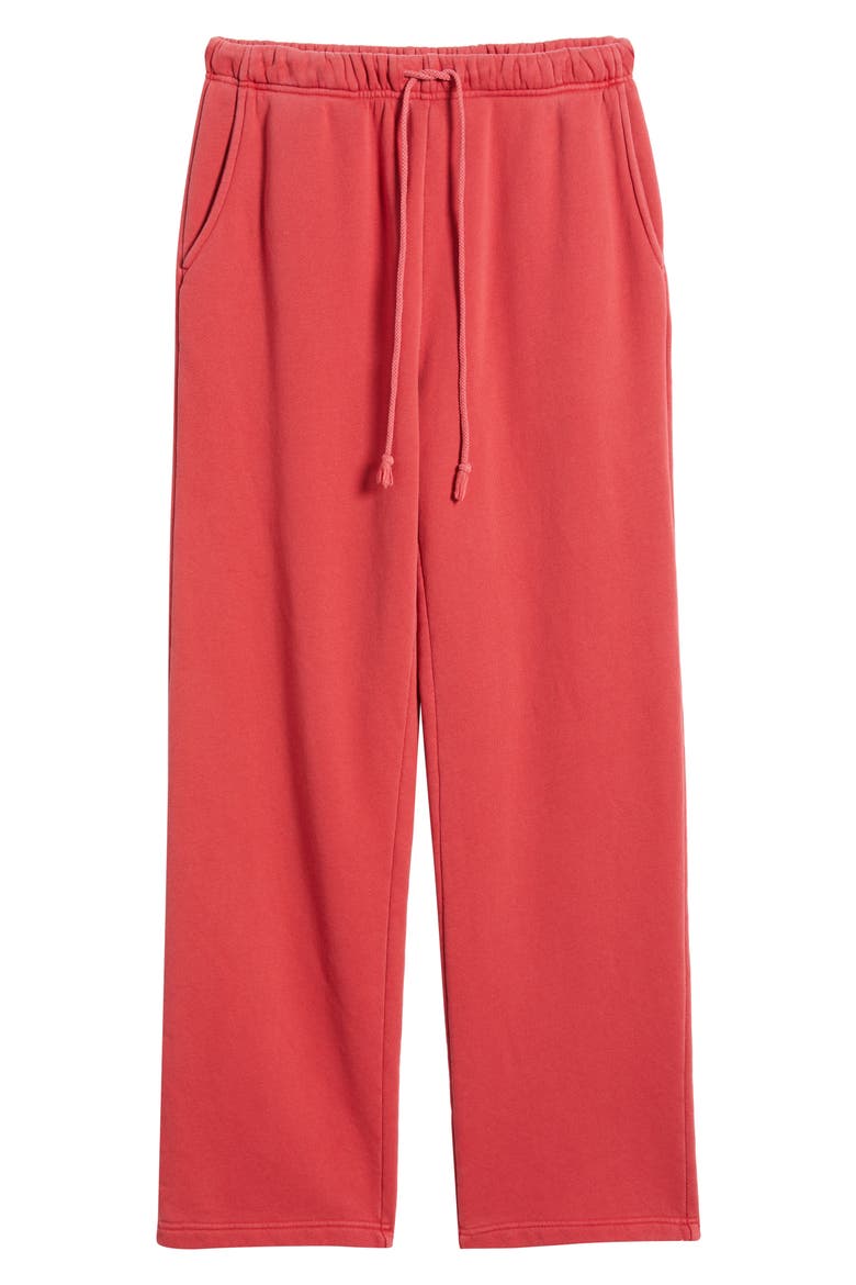 Core Organic Cotton Straight Leg Sweatpants, Alternate, color, VINTAGE CHERRY