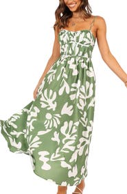 Petal & Pup Payton Print Sleeveless Maxi Dress