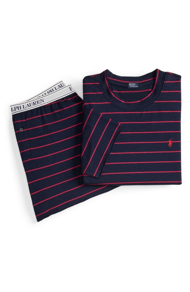Polo Ralph Lauren Short Pajamas, Alternate, color, Hunter Navy