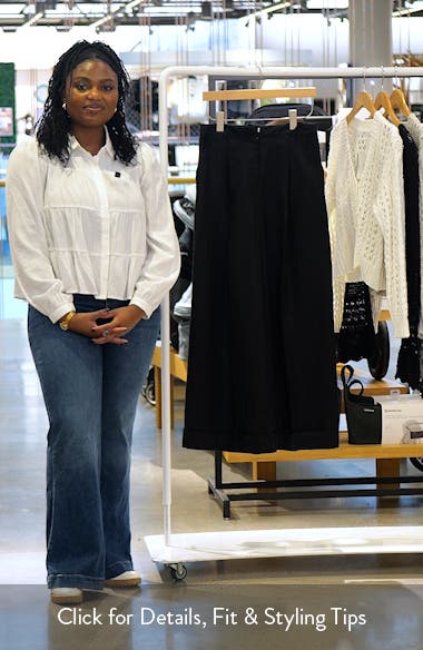 [Clove]★Wide Fit Pants Faithfull the Brand Clove Cuff Wide Leg Linen Pants | Nordstrom