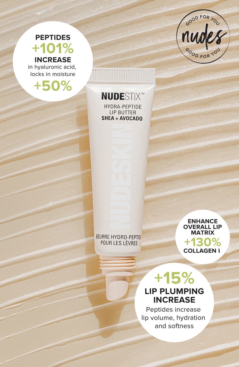 NUDESTIX NUDESKIN Hydra-Peptide Lip Butter Balm, Alternate, color,