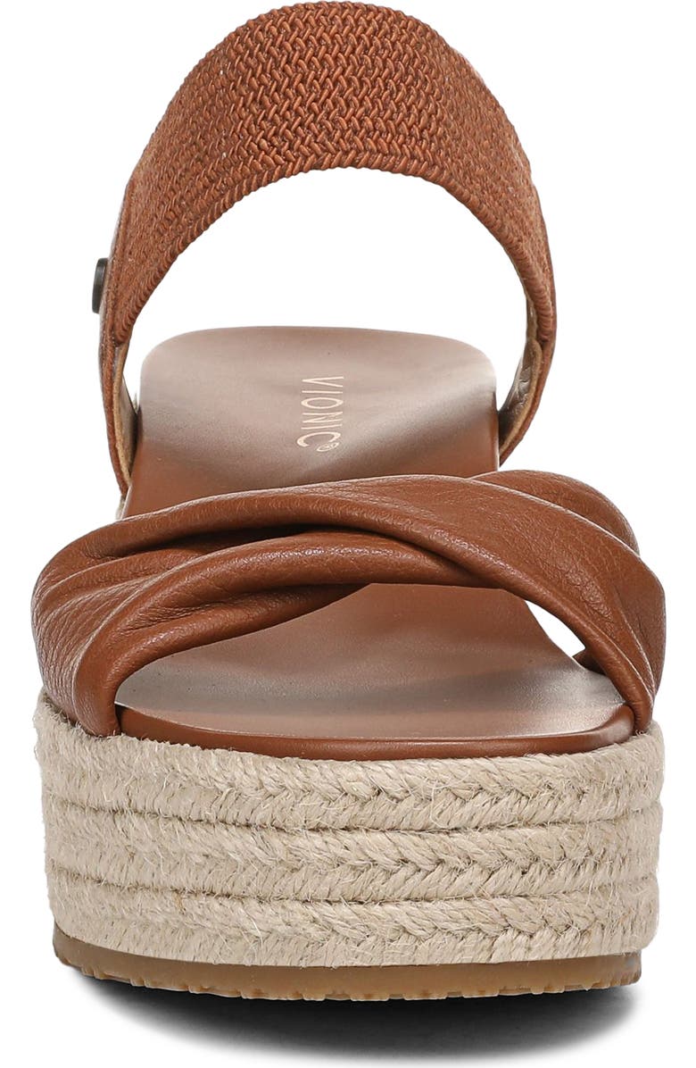 Vionic Darla Espadrille Platform Slide Sandal, Alternate, color, Tan