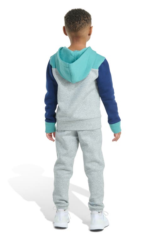 Adidas Originals Adidas Kids' Colorblock Hoodie & Joggers Set In Gray