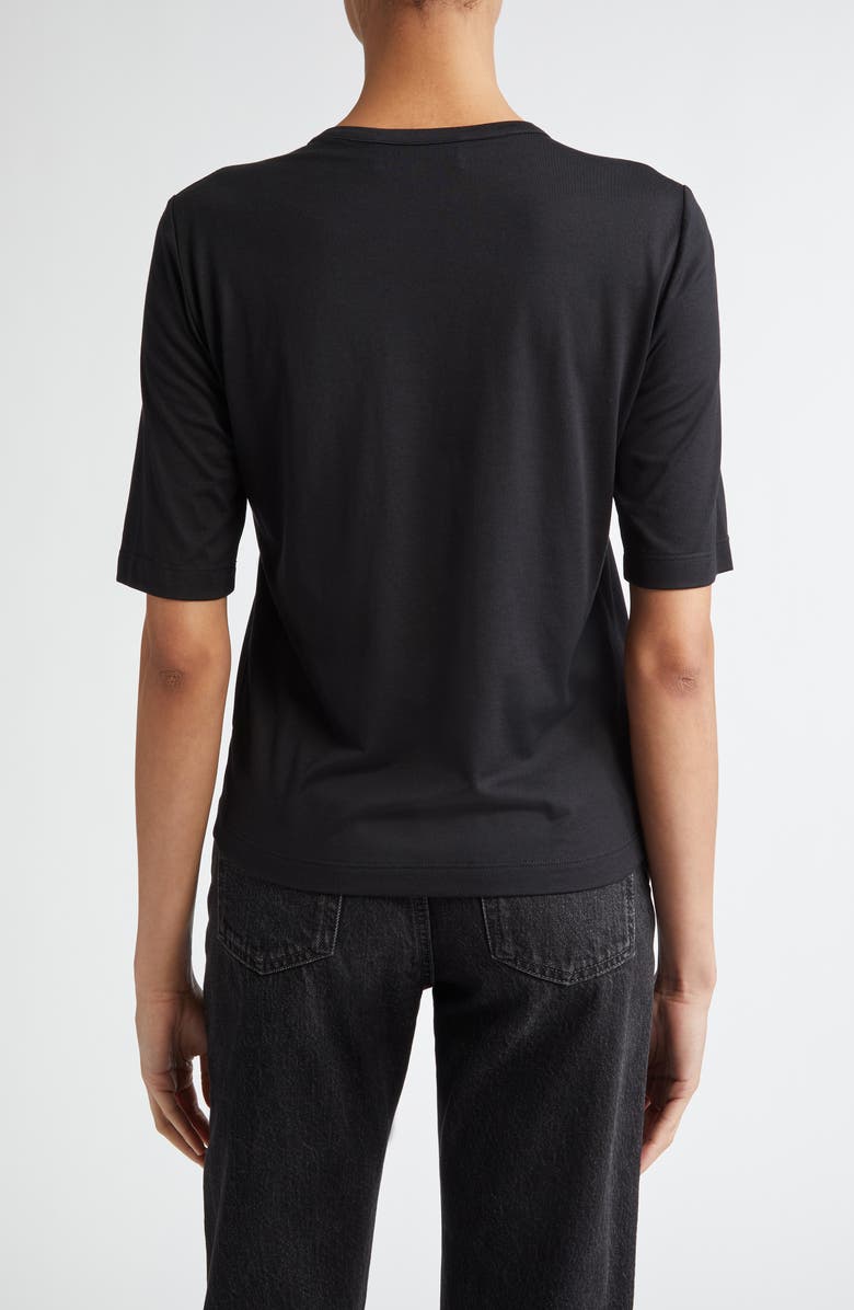 PARTOW Parker Modal & Cashmere T-Shirt, Alternate, color, Black