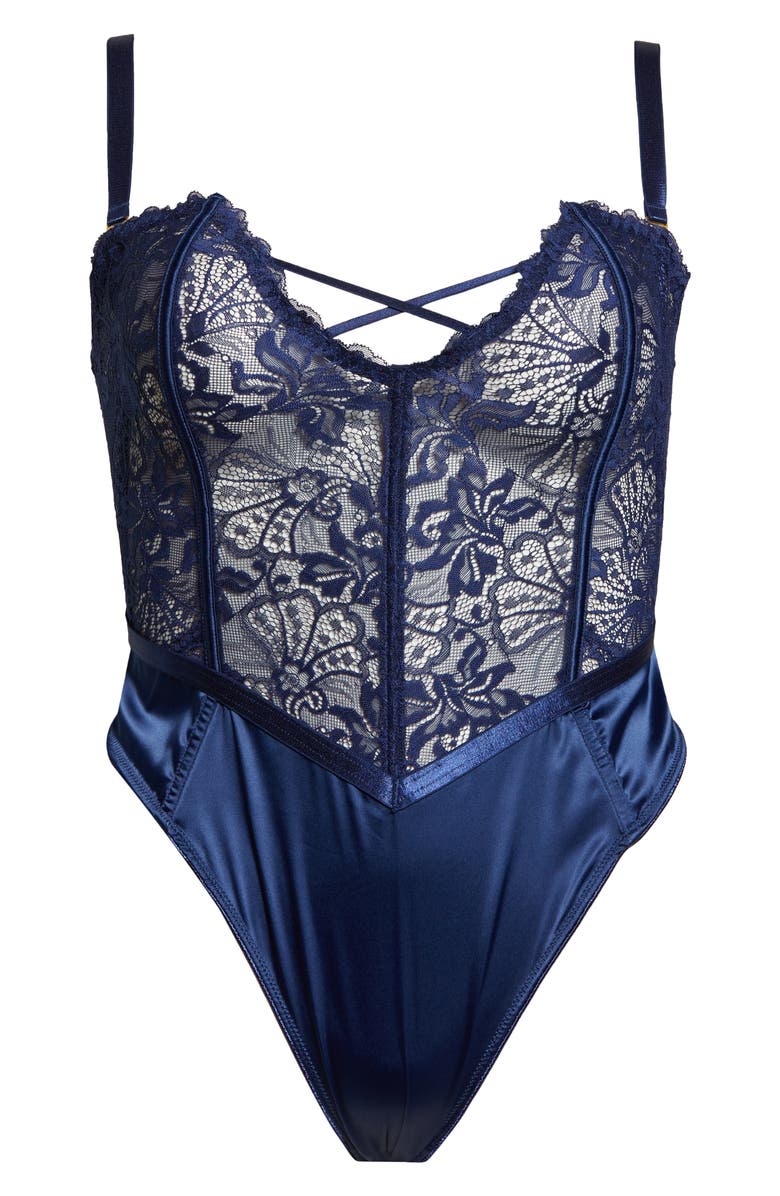 Oh La La Cheri Andie Lace Teddy, Alternate, color, 