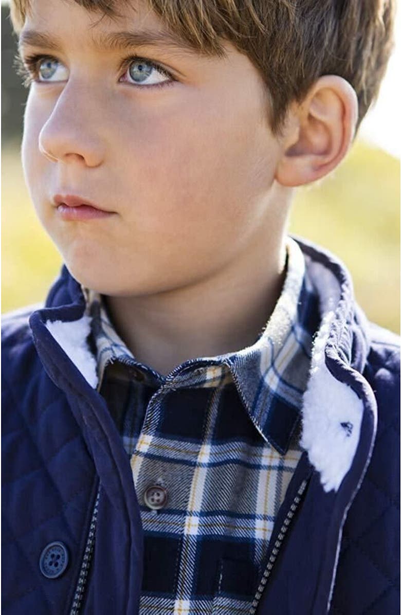 Hope & Henry Boys' Quilted Field Jacket with Faux Shearling, Kids, Alternate, color, 