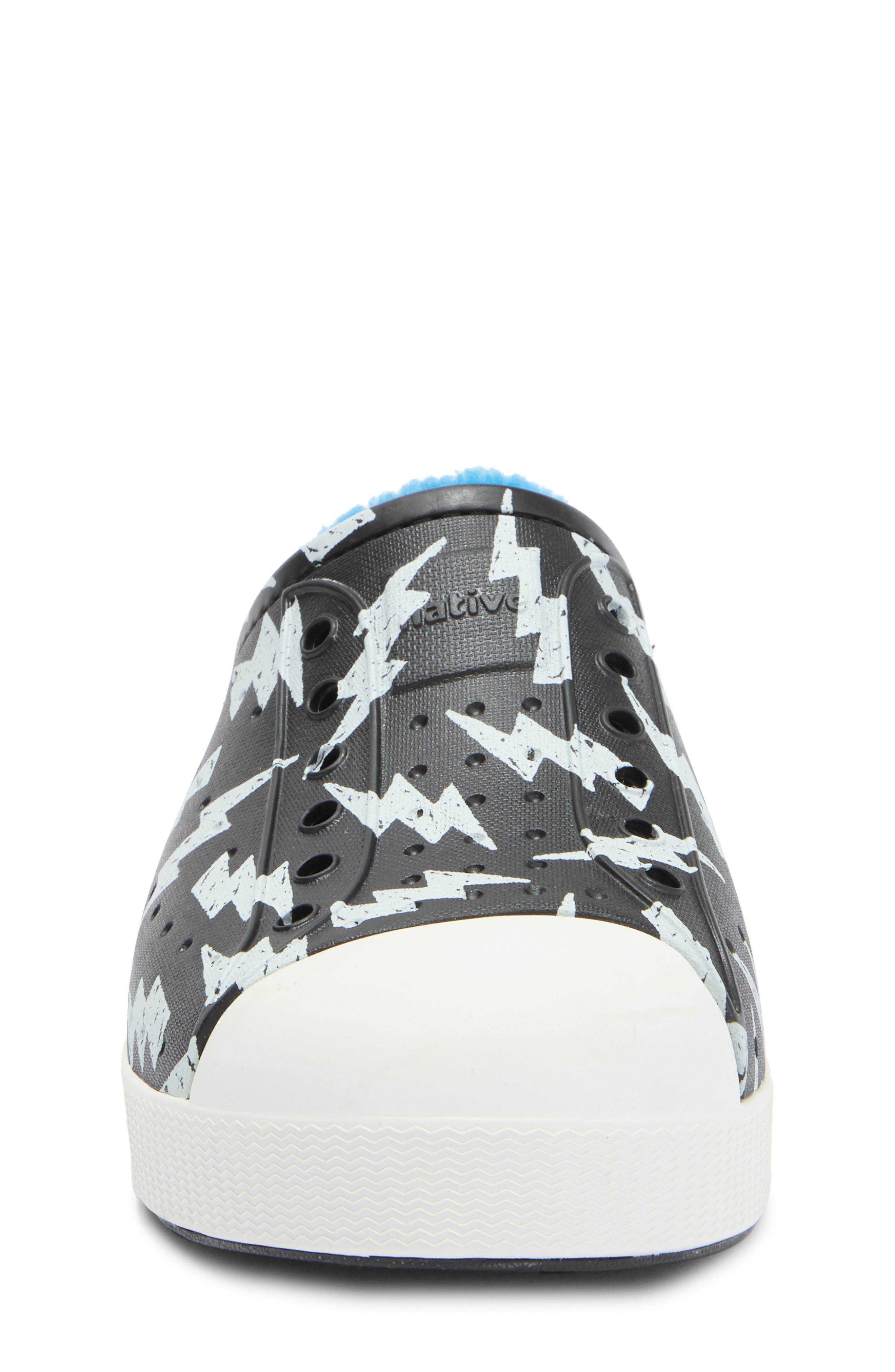 Native Shoes Kids' Jefferson Cozy Slip-On Clog, Alternate, color, Black/ Shell White/ Lghtnglow