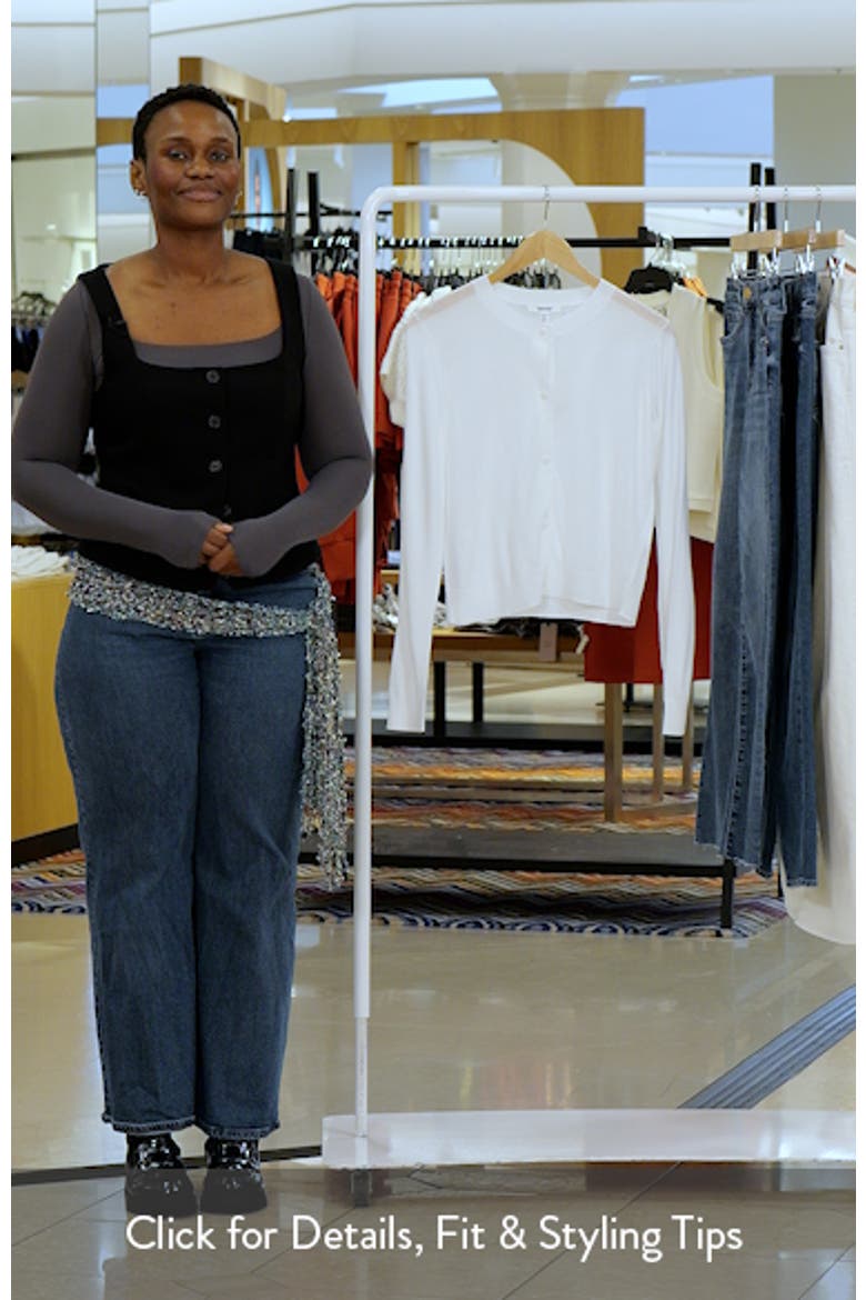 Erica Crewneck Button Front Cardigan video
