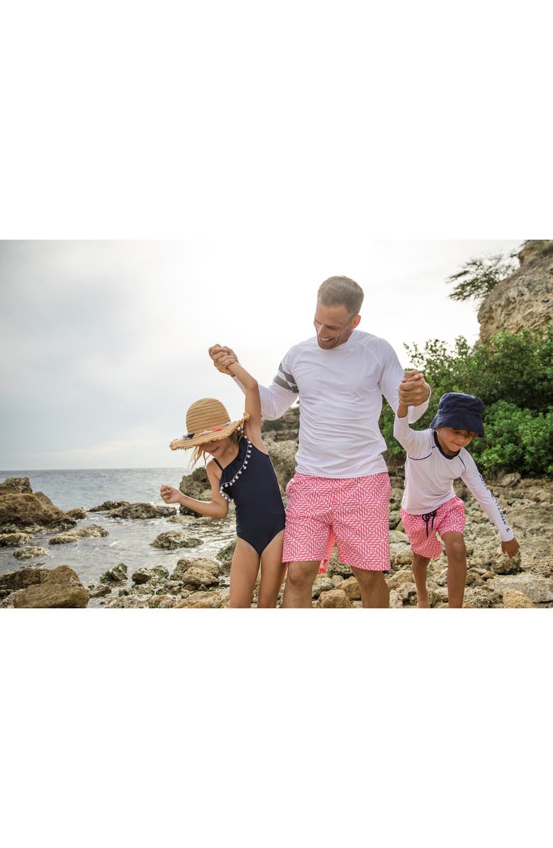 Snapper Rock Kids' Nautical Knots Swim Trunks, Alternate, color,