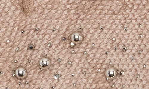 Nanette Lepore Jacquard Gloves With Faux Fur Trim In Brown