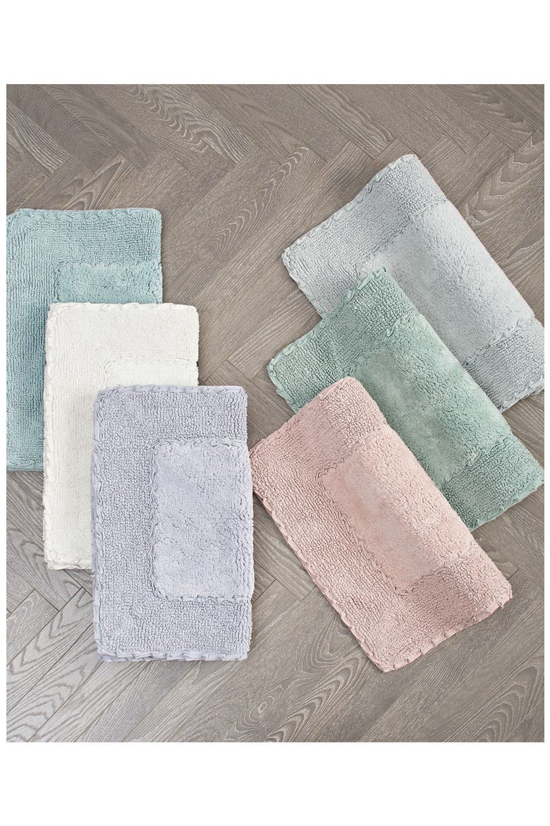 Ruffle Cotton 2-Piece Bath Mat Set, Alternate, color, YELLOW