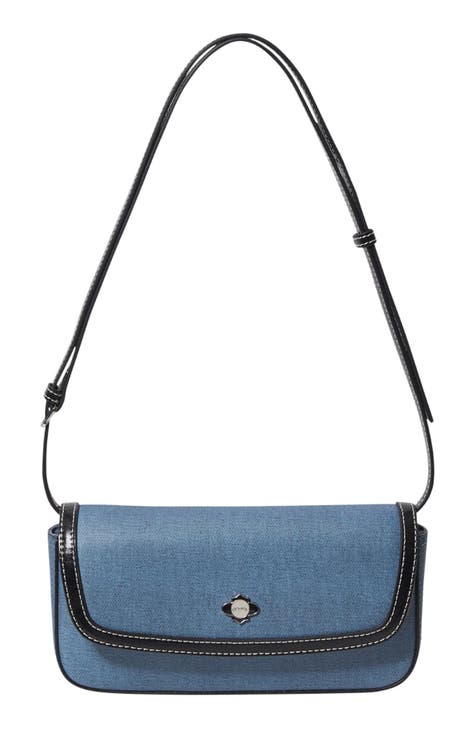 OrYany Blue cheapest Leather Crossbody Bag