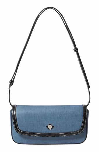 Oryany Moroccan Denim Print Leather Crossbody Phone Wallet