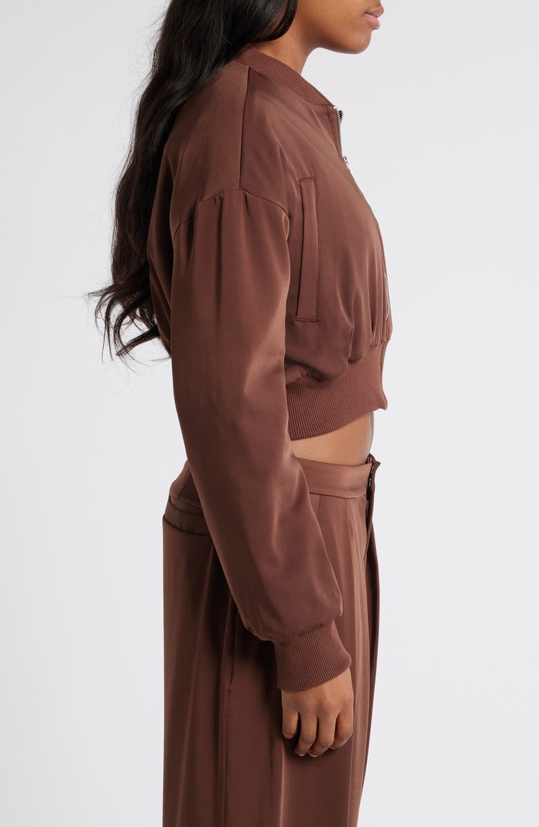 Mistress Rocks Crop Bomber Jacket, Alternate, color, 