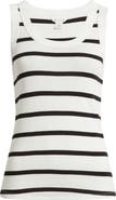 Caslon® Scoop Neck Rib Cotton Tank