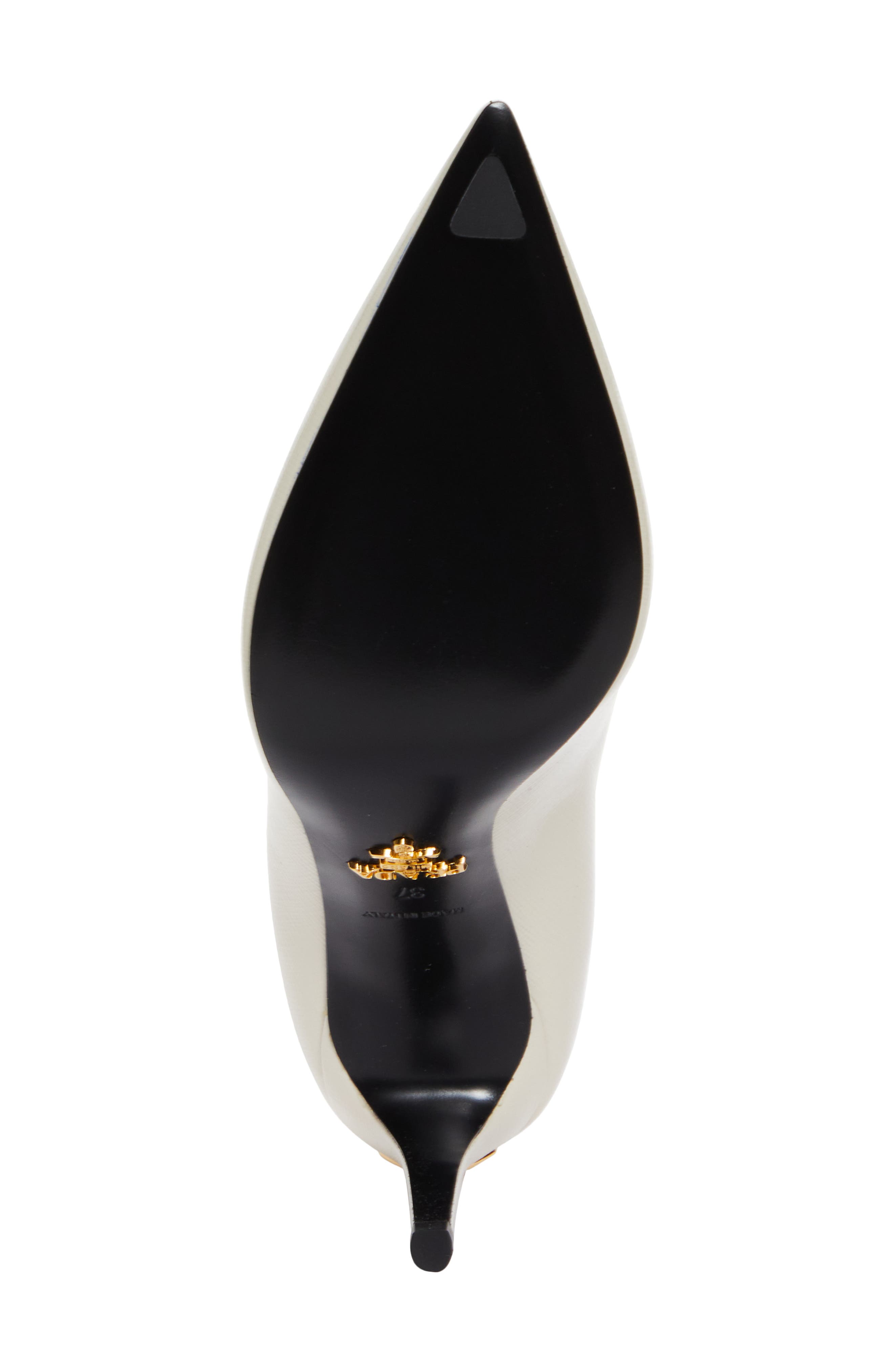 Saffiano Leather Pump, Alternate, color, AVORIO